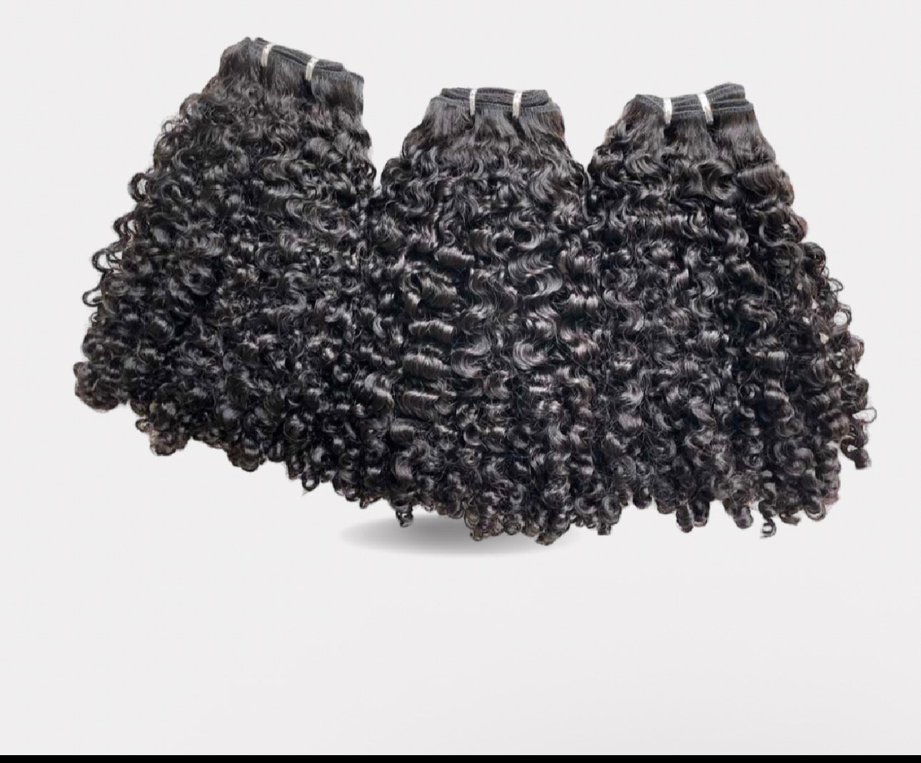 3 bundles Kinky curl 22.24.24 inches & sew in