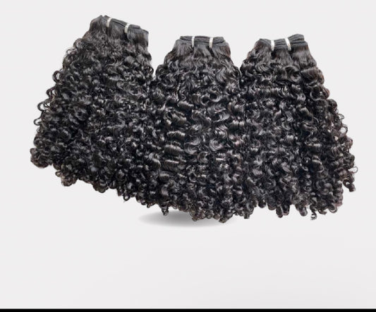 3 bundles Kinky curl 22.24.24 inches & sew in