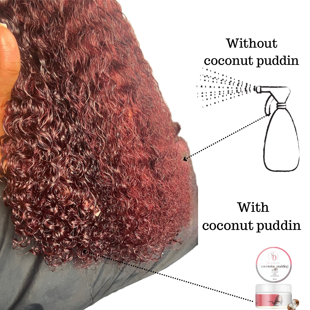 Coconut pudding curl